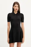 Šaty Tommy Jeans černá barva, mini, DW0DW21471