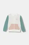 Dětská bavlněná mikina United Colors of Benetton bílá barva, vzorovaná, 3J70G503U