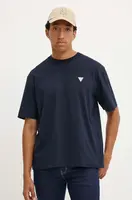 Bavlněné tričko Guess Jeans pánské, tmavomodrá barva, M4YI46 K8FQ4