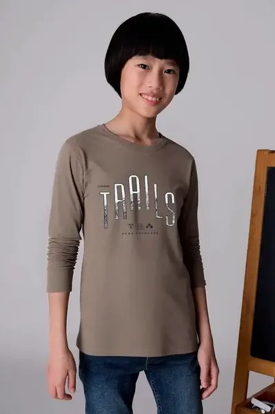 Dětské bavlněné tričko s dlouhým rukávem Mayoral