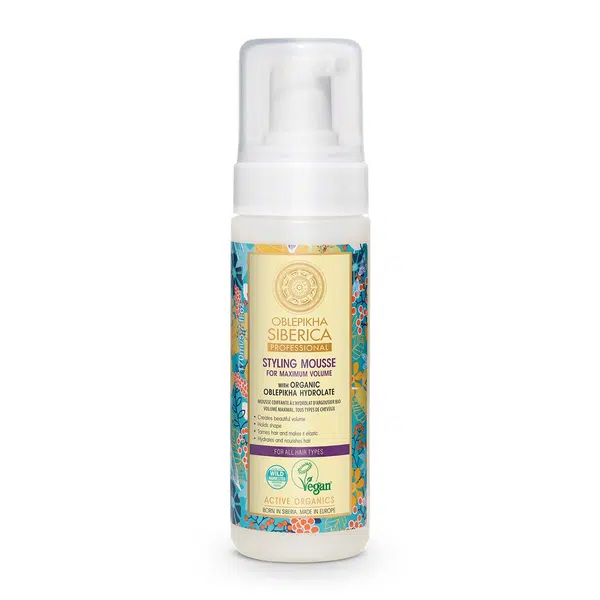 Natura Siberica Rakytníková pěna pro maximální objem Oblepikha Siberica (Styling Mousse) 170 ml