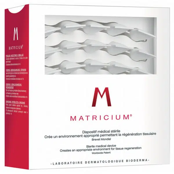 Bioderma Ampule pro regeneraci kožní tkáně pro poškozenou pokožku Matricium 30 x 1 ml