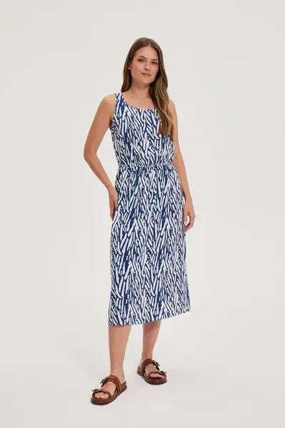 Marisse Blue Viscose Dress