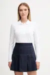 Tričko s dlouhým rukávem Lacoste dámské, černá barva, PF5464