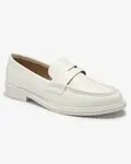 Resti White women's moccasins made of eco leather Zibom- Footwear