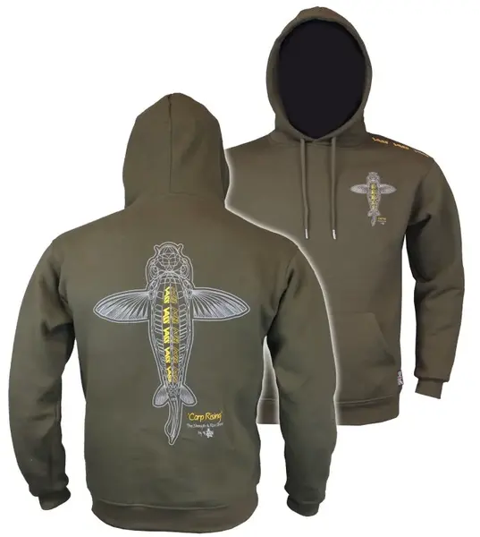Vass mikina carp rising hoodie khaki - xxxl