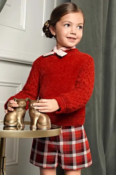 Dětský svetr Abel&Lula červená barva, 5827