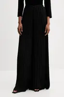 Kalhoty Silvian Heach BOHI dámské, černá barva, široké, high waist, GPA25317PA