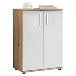 MID.YOU KOMODA, bílá, barvy dubu, 60/84/35 cm