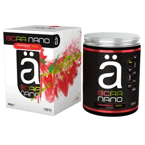 Näno Supps BCAA Nano 420g - jahoda, bazalka