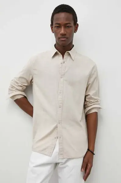 Košile s příměsí lnu Bruuns Bazaar