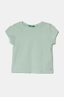 Dětské bavlněné tričko United Colors of Benetton růžová barva, 3I1XG106Y