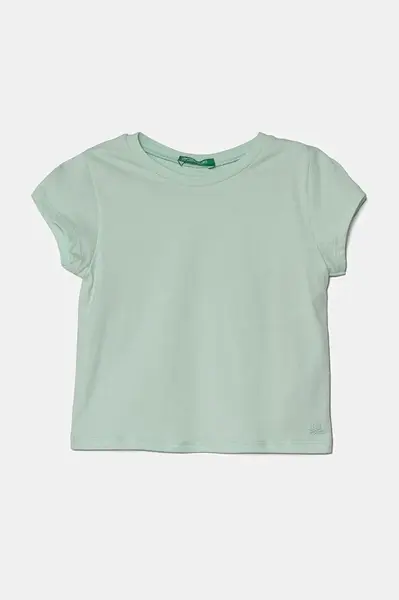 Dětské bavlněné tričko United Colors of Benetton růžová barva, 3I1XG106Y