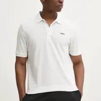 Bavlněné polo tričko HUGO tmavomodrá barva, 50466182