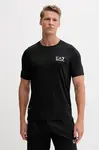 Tričko EA7 Emporio Armani černá barva