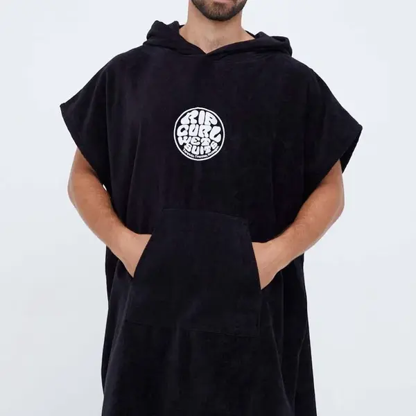 Bavlněný ručník Rip Curl černá barva