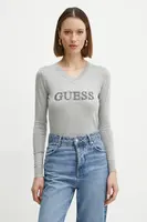 Svetr Guess HOLLY dámský, šedá barva, lehký, W5RR38 Z2NQ2