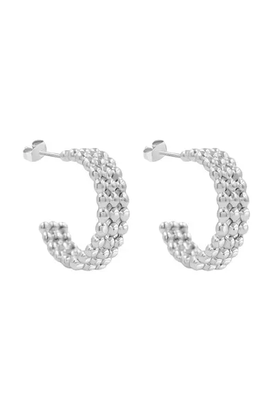 Postříbřené náušnice Lilou Etno