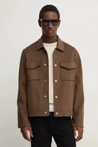 Vlněná košilová bunda Nanushka RHYS