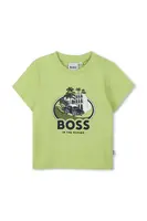 Bavlněné dětské tričko BOSS