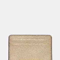 Kožené pouzdro na karty MICHAEL Michael Kors zlatá barva, 32H9TJ6D1L