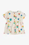 Dětské bavlněné šaty Bobo Choses Garden Party bílá barva, mini, 125AB082