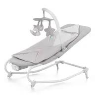 Kinderkraft Houpátko vibrující s melodií Felio 2 Stone Grey 0m+, do 9 kg