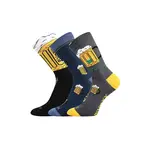VoXX 3PACK pánské ponožky vícebarevné (Pivo-mix5) M