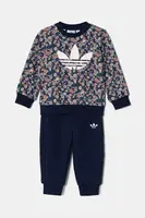 Dětská tepláková souprava adidas Originals tmavomodrá barva, JC8049