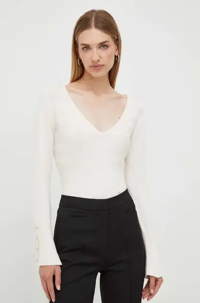 Svetr Morgan dámský, béžová barva, lehký