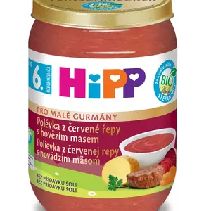 Hipp BIO Polévka z červené řepy s hovězím masem 190 g