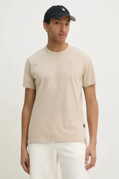 Bavlněné tričko G-Star béžová barva, D24449-336