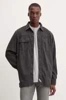 Džínová košile Levi's pánská, černá barva, relaxed, s klasickým límcem