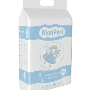 MonPeri ECO Comfort S 3-6 kg dětské pleny 66 ks