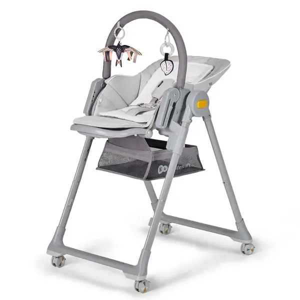 Kinderkraft select Židlička jídelní Lastree Grey, Premium