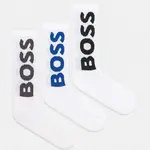 Ponožky BOSS 3-pack pánské, bílá barva, 50524259