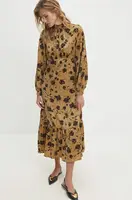 Šaty Answear.LAB zlatá barva, midi