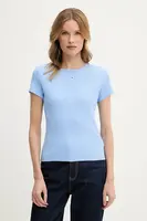 Tričko Tommy Jeans modrá barva, DW0DW17383