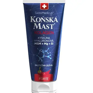 SwissMedicus Koňská mast s kolagenem hřejivá FORTE 200 ml