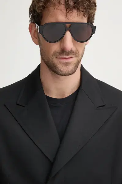 Sluneční brýle Bottega Veneta pánské, černá barva, BV1318S