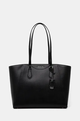 Kožená kabelka MICHAEL Michael Kors černá barva, 30F4STBT7L