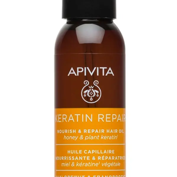 APIVITA Keratin Repair olej na suché a poškozené vlasy 100 ml