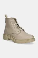 Farmářky Levi's TROOPER CHUKKA dámské, béžová barva, na platformě, D7040-0009