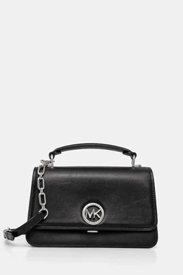 Kožená kabelka MICHAEL Michael Kors černá barva, 30T4SD8S6L