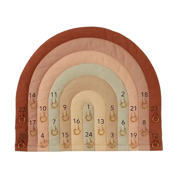 Adventní kalendář pro děti OYOY Rainbow Christmas Calendar