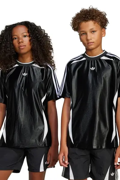 Dětské tričko adidas Originals černá barva, s aplikací, JC9126