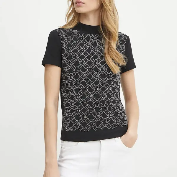 Tričko Guess černá barva, W5RI15 J1314