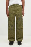 Bavlněné kalhoty Maharishi Dpm: Sparse Bonsai Snopants zelená barva, jednoduché, 5340.OLIVE