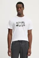 Bavlněné tričko Pepe Jeans FLAG BW bílá barva, s potiskem, PM509720