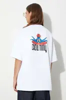 Bavlněné tričko Marcelo Burlon Disco God bílá barva, s potiskem